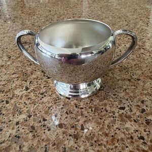 Vintage WM ROGERS Silver Plated Sugar Bowl